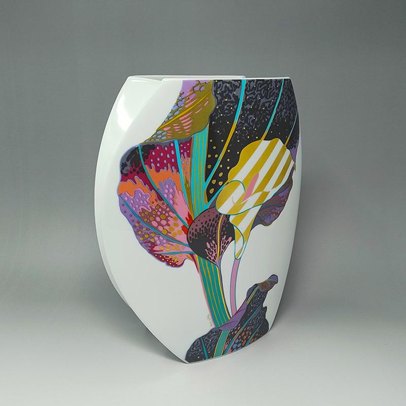 German 1980s Vase by Brigitte Doege and Jan Van Der Vaart for Rosenthal Studio Line