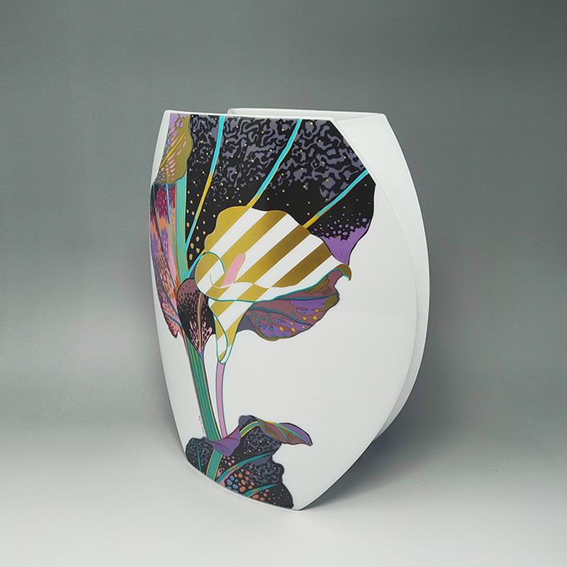 1980s Vase by Brigitte Doege and Jan Van Der Vaart for Rosenthal Studio Line In Excellent Condition In Milano, IT