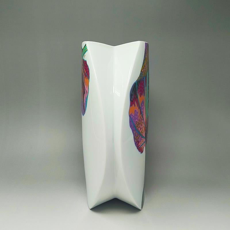 Porcelain 1980s Vase by Brigitte Doege and Jan Van Der Vaart for Rosenthal Studio Line