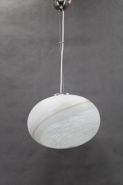 1980s Venice Hand Made Glass Pendant Light , Italy