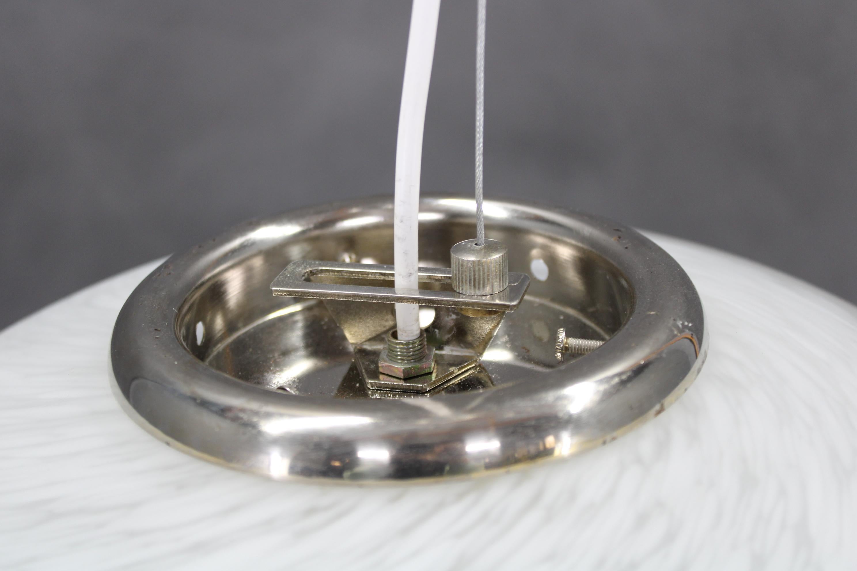 1980s Venice Hand Made Glass Pendant Light , Italy In Good Condition For Sale In Praha, CZ