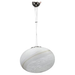 1980s Venice Hand Made Glass Pendant Light , Italy