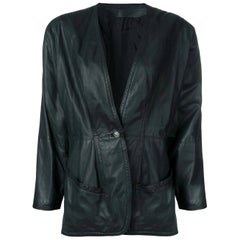 1980s Versace Leather Jacket