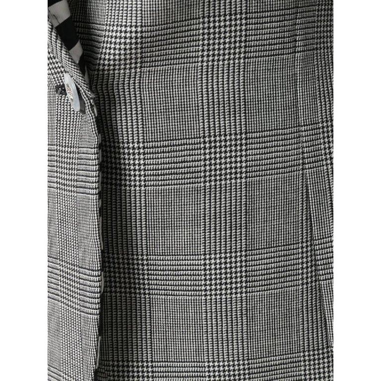 1980s Versace Prince of Wales Grey Suit at 1stDibs