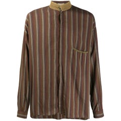 Vintage 1980s Versace Striped Shirt
