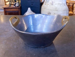 Vaso anni '80 in bronzo dorato e placcato argento dell'artista David Marshall