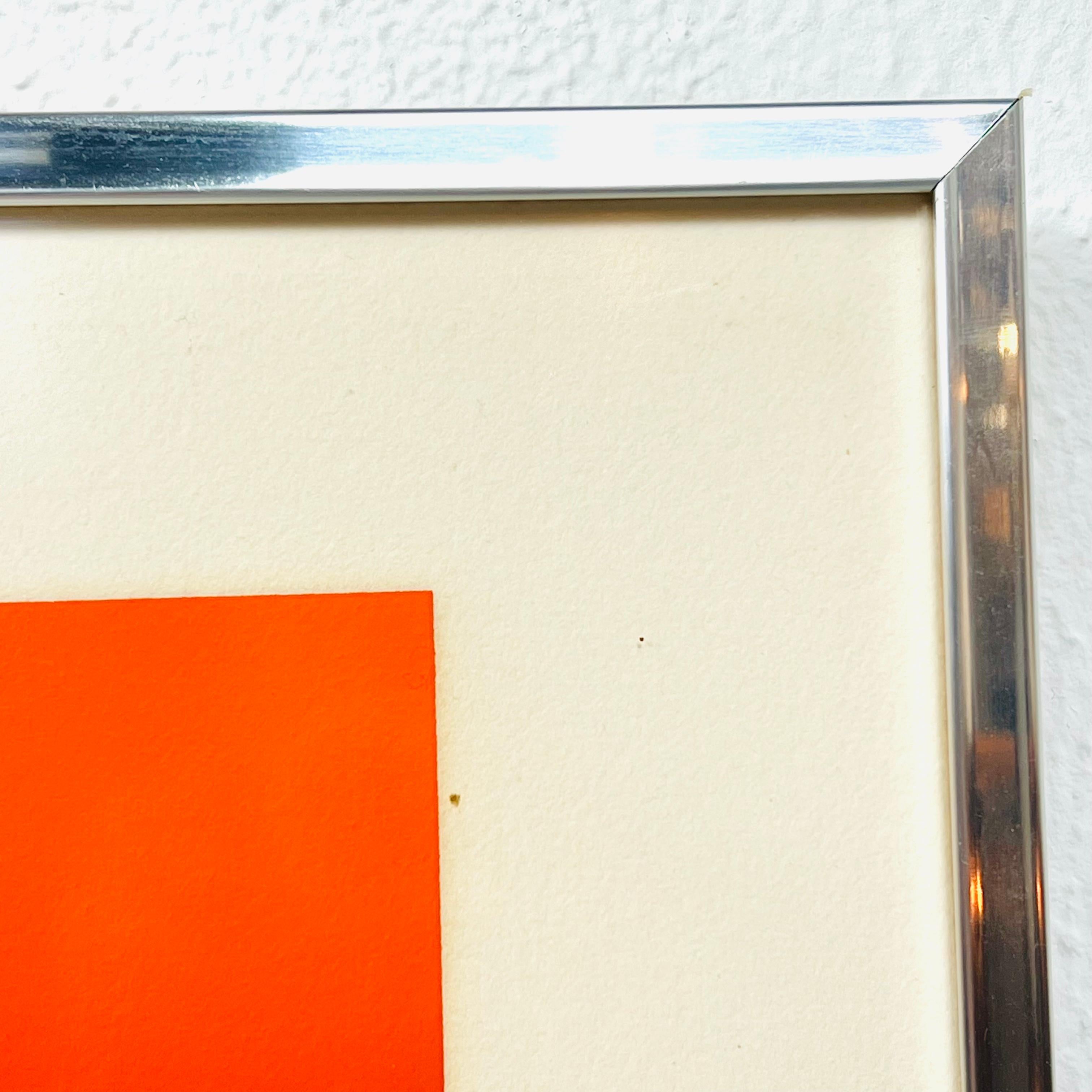 Serigrafía de paisaje vibrante de los años 80, por Maro Mitrovic en venta 4