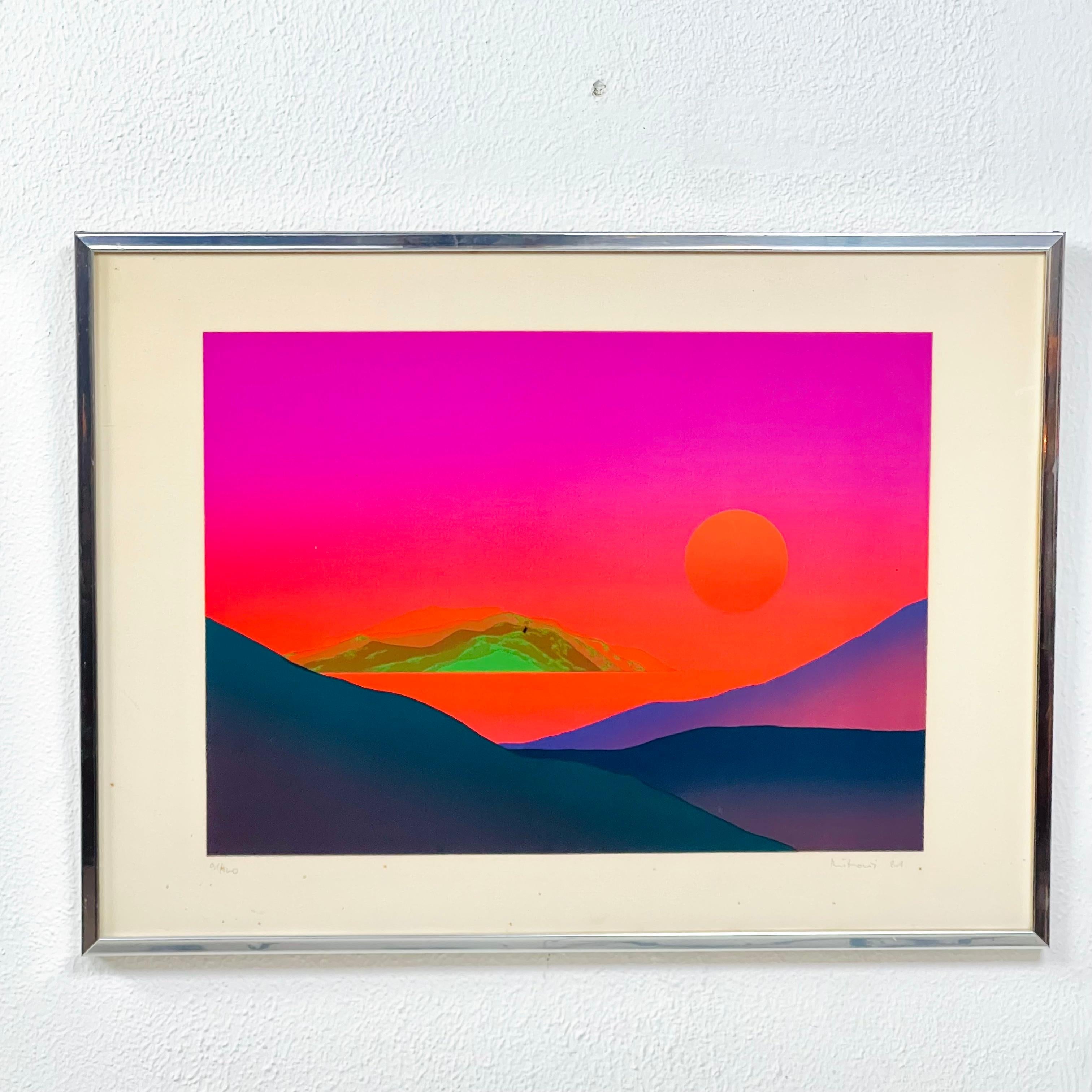 Atrevida serigrafía posmoderna de los años 80 de Marojica 