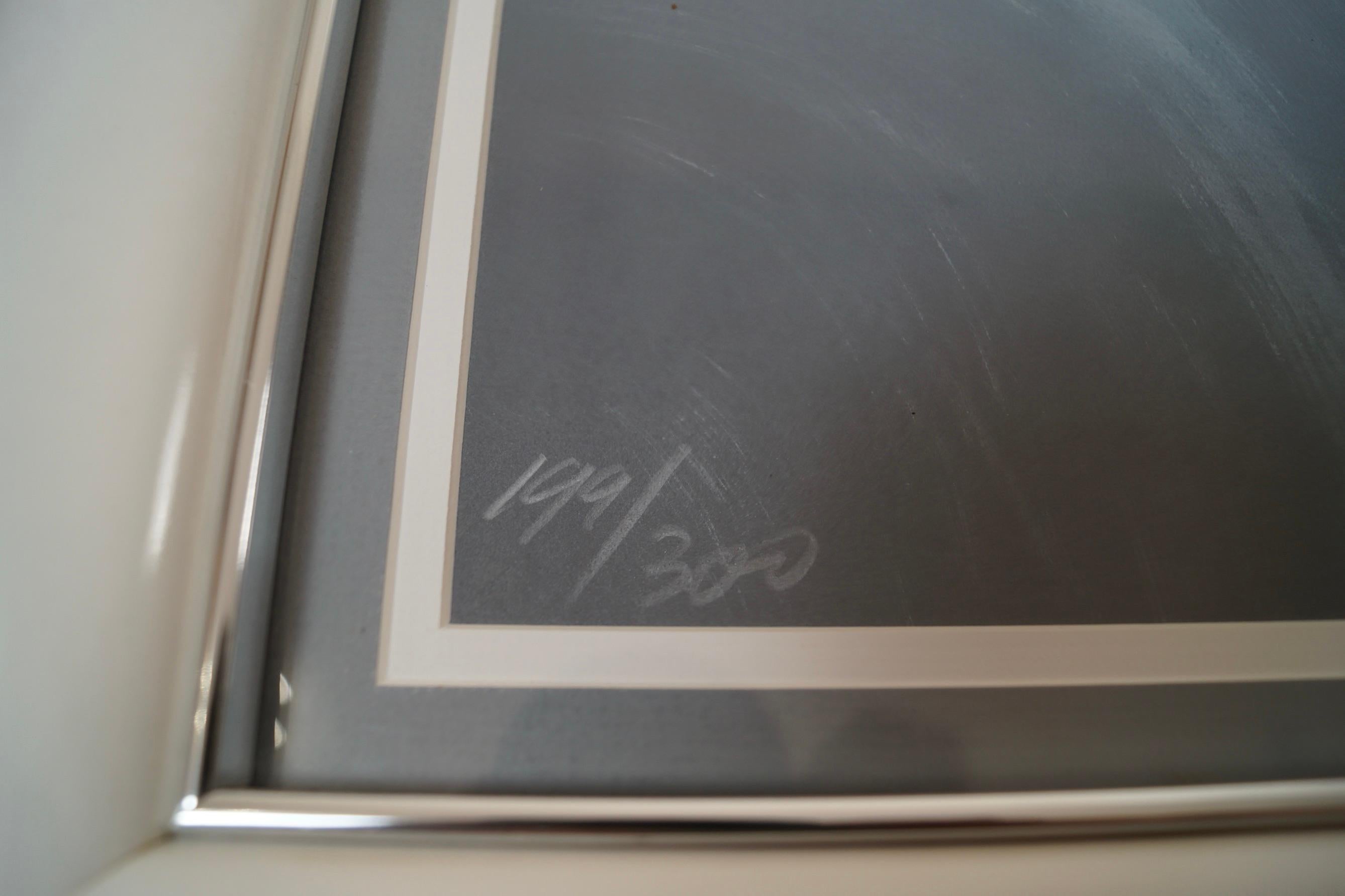 Vicky Montesinos del 1980, litografia astratta numerata e firmata con cornice in vendita 3