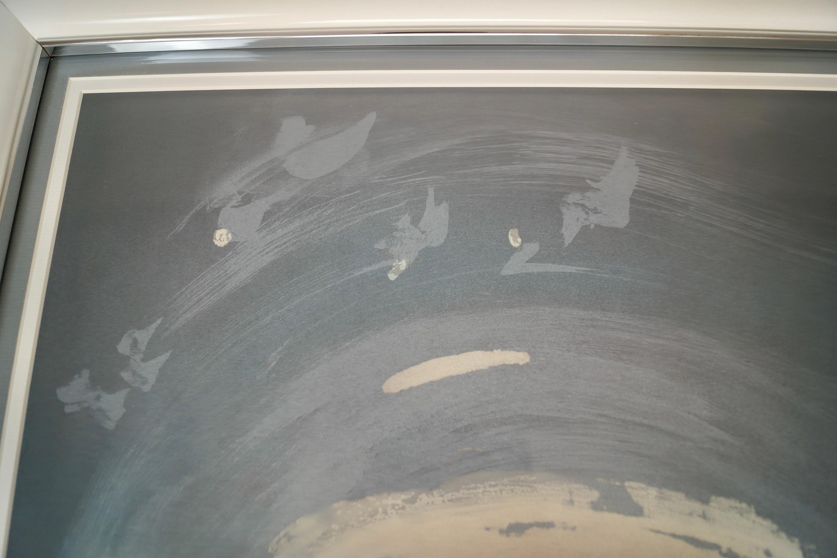 Vicky Montesinos del 1980, litografia astratta numerata e firmata con cornice in vendita 7