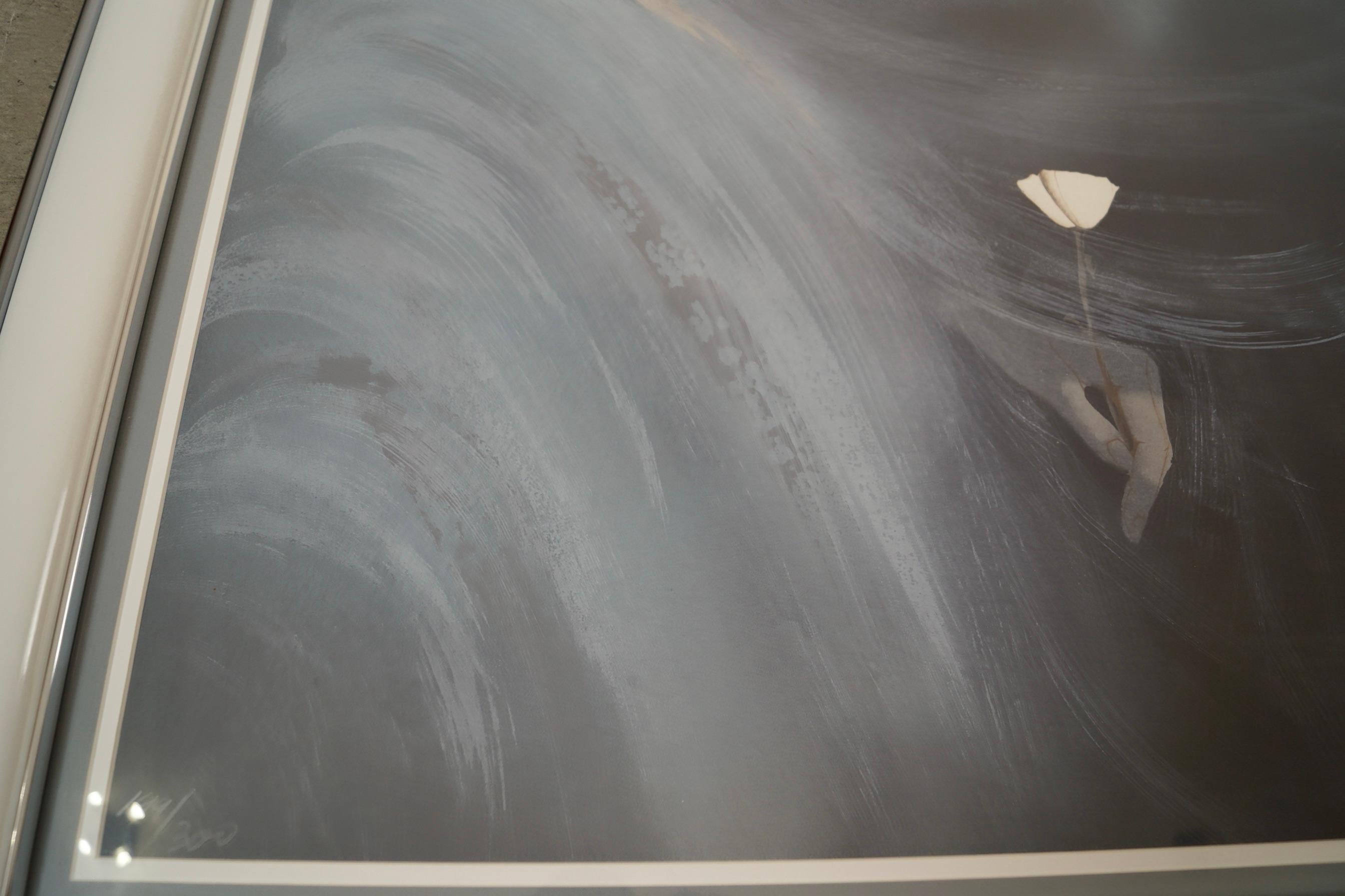 Vicky Montesinos del 1980, litografia astratta numerata e firmata con cornice in vendita 2