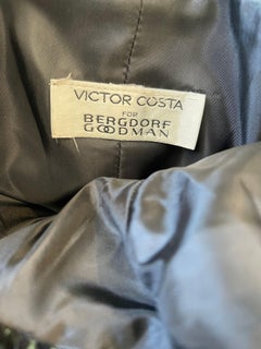 Victor Costa anni '80 per Bergdorf Goodman Abito anni '80 Greene & Greene senza spalline
