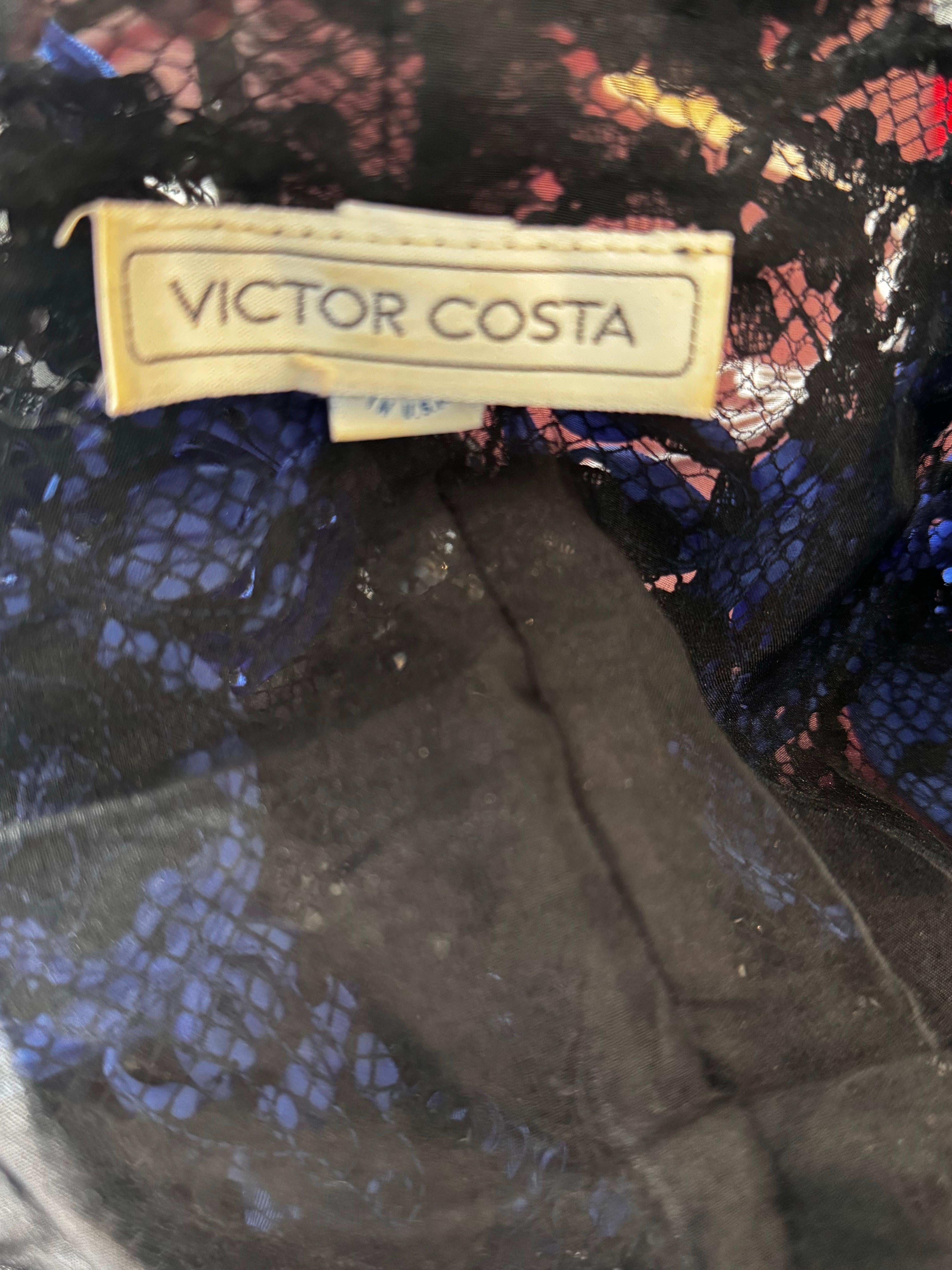 1980s Victor Costa Ribbon and Lace Jacket For Sale 2