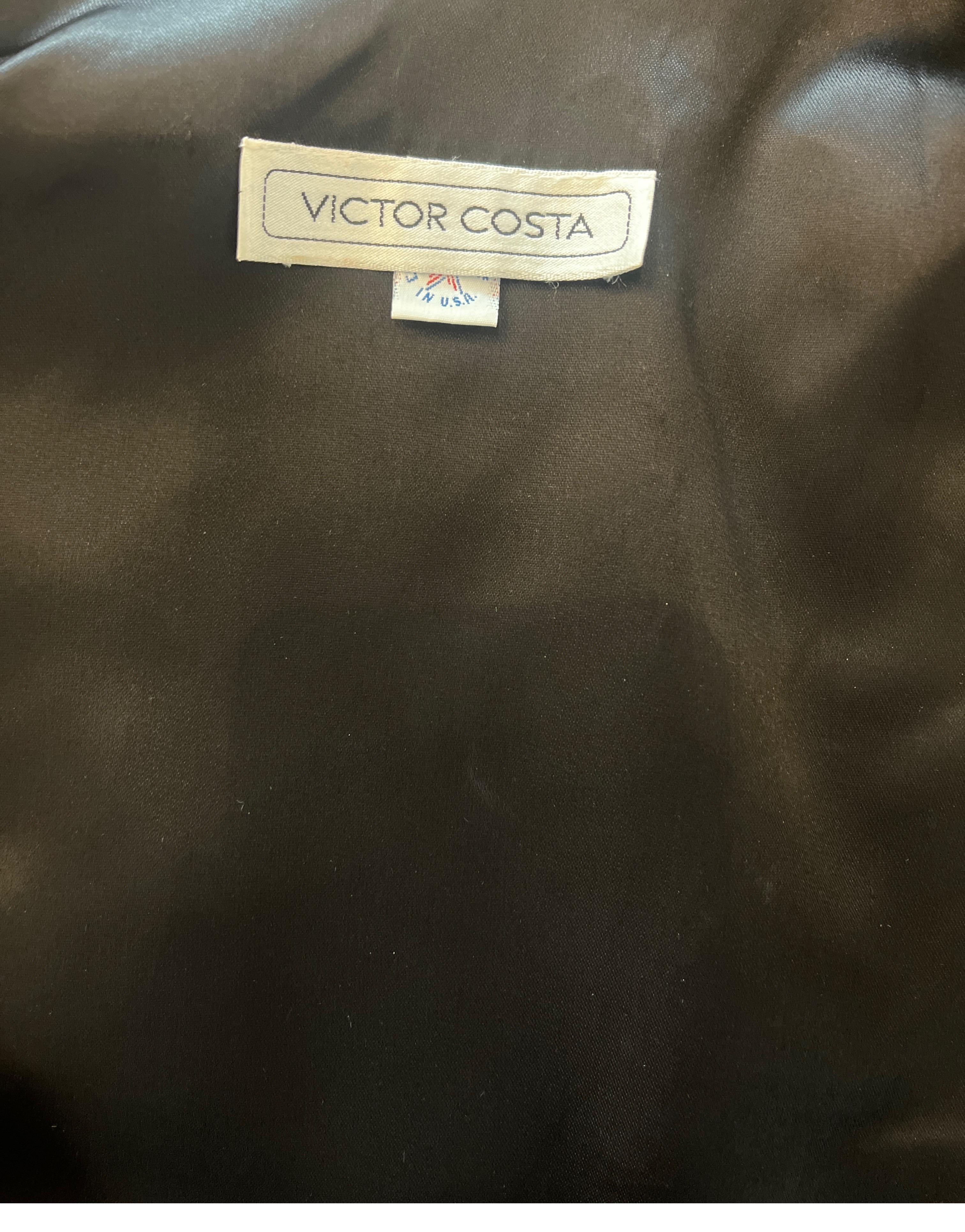 Victor Costa boléro brodé de sequins dorés des années 1980 en vente 8