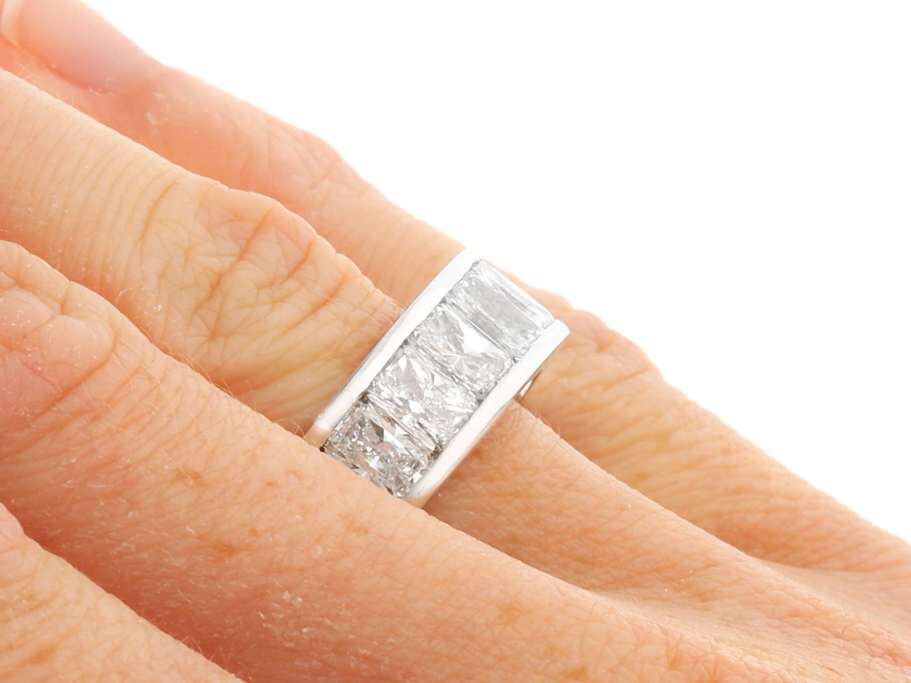 1980s Vintage 9.54 Carat Diamond and Platinum Full Eternity Ring For Sale 3