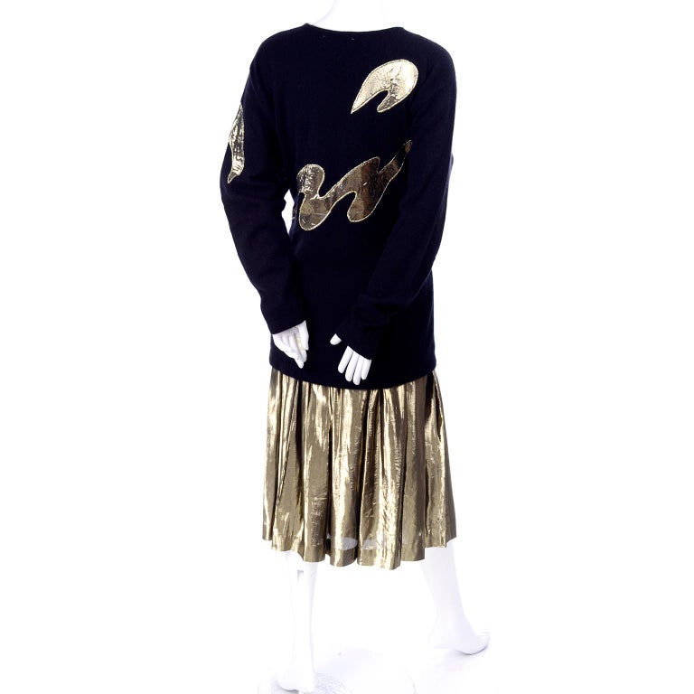 Metallic Detail Angora Dress main image 0