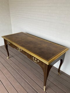 1980s Vintage Baker Furniture Louis XV Lacquered Desk