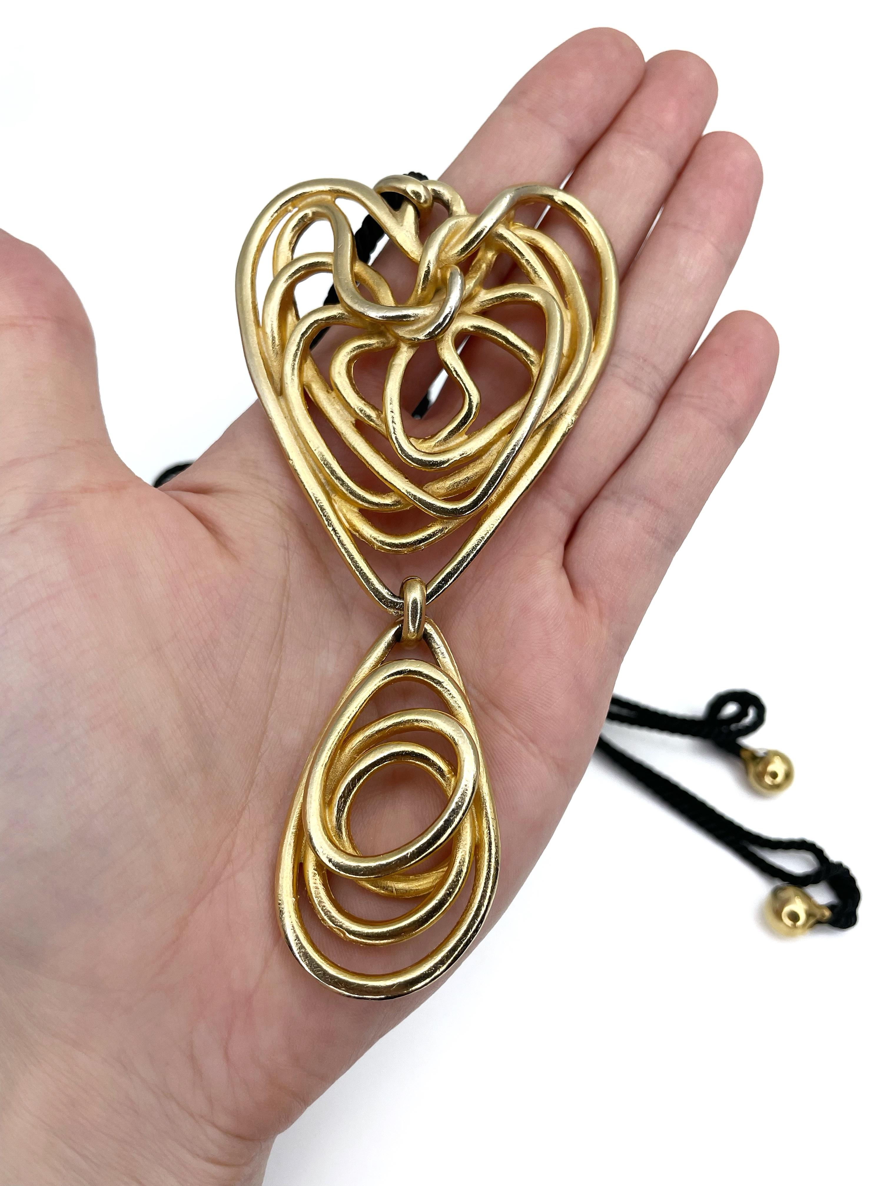 balenciaga heart necklace