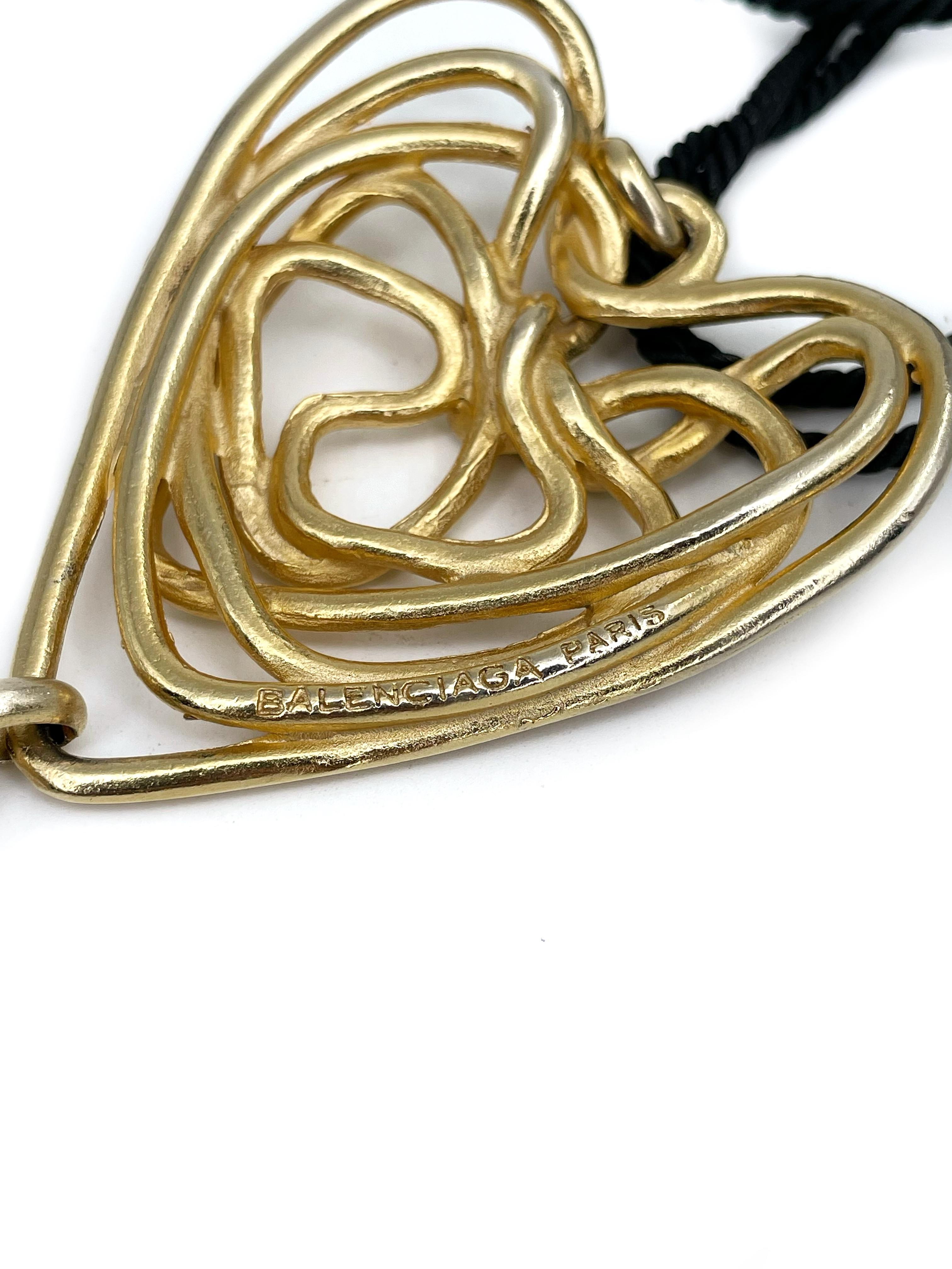 balenciaga necklace heart