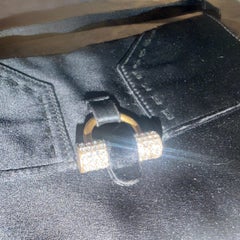 1980s Vintage Black Satin Evening Jewel Bag by Yves Saint Laurent
