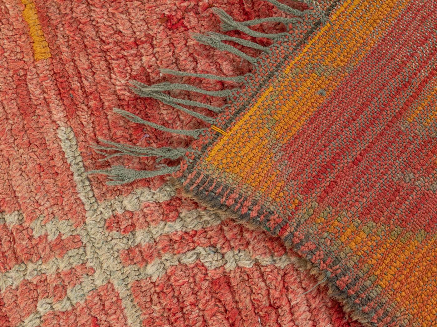 Late 20th Century 1980s vintage Boujad handmade berber rug  For Sale