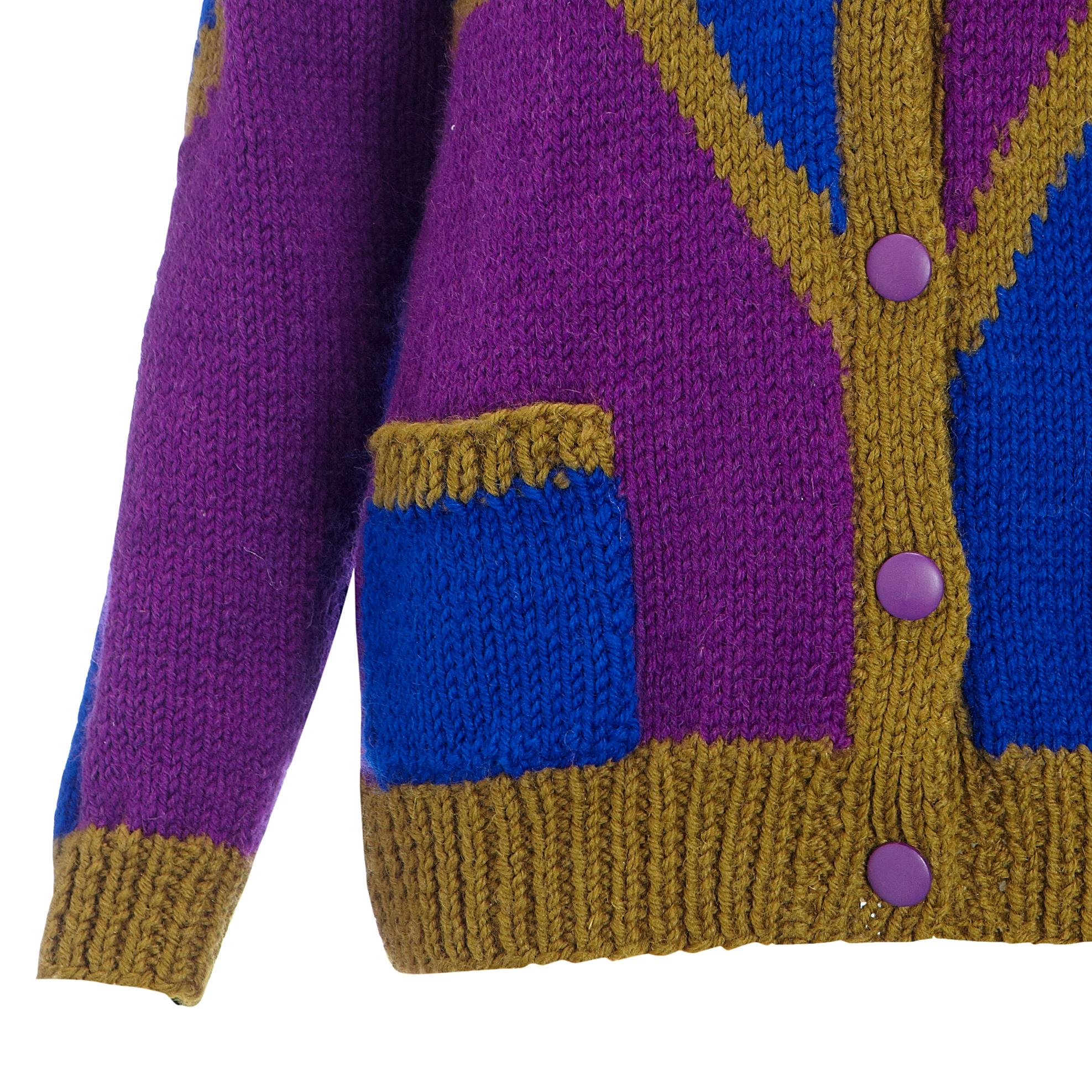 vintage hand knitted cardigan