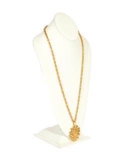 1980's Vintage Chanel Lions Head Gold Necklace