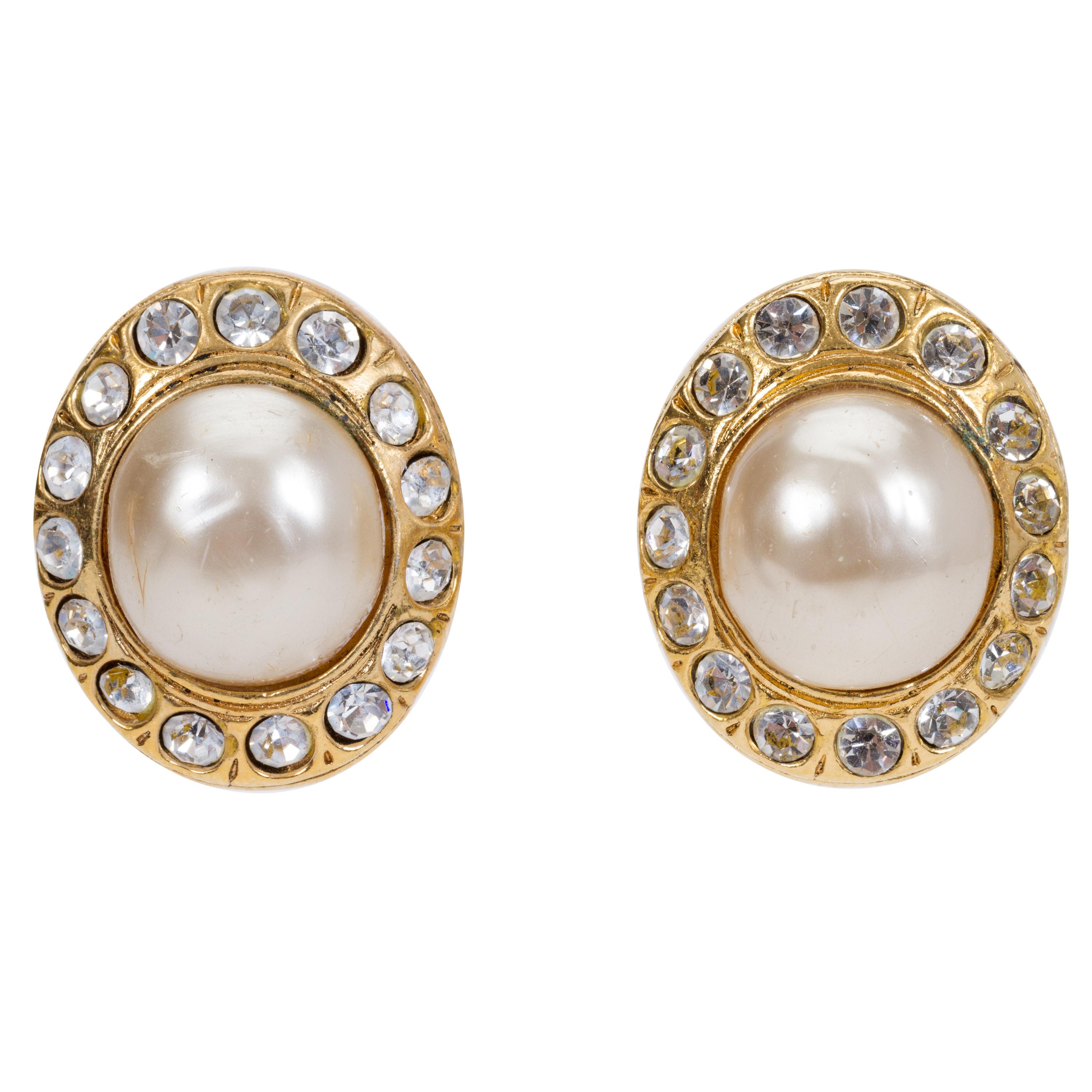 1980s Vintage Chanel Oversize Gripoix Earrings For Sale at 1stDibs ...