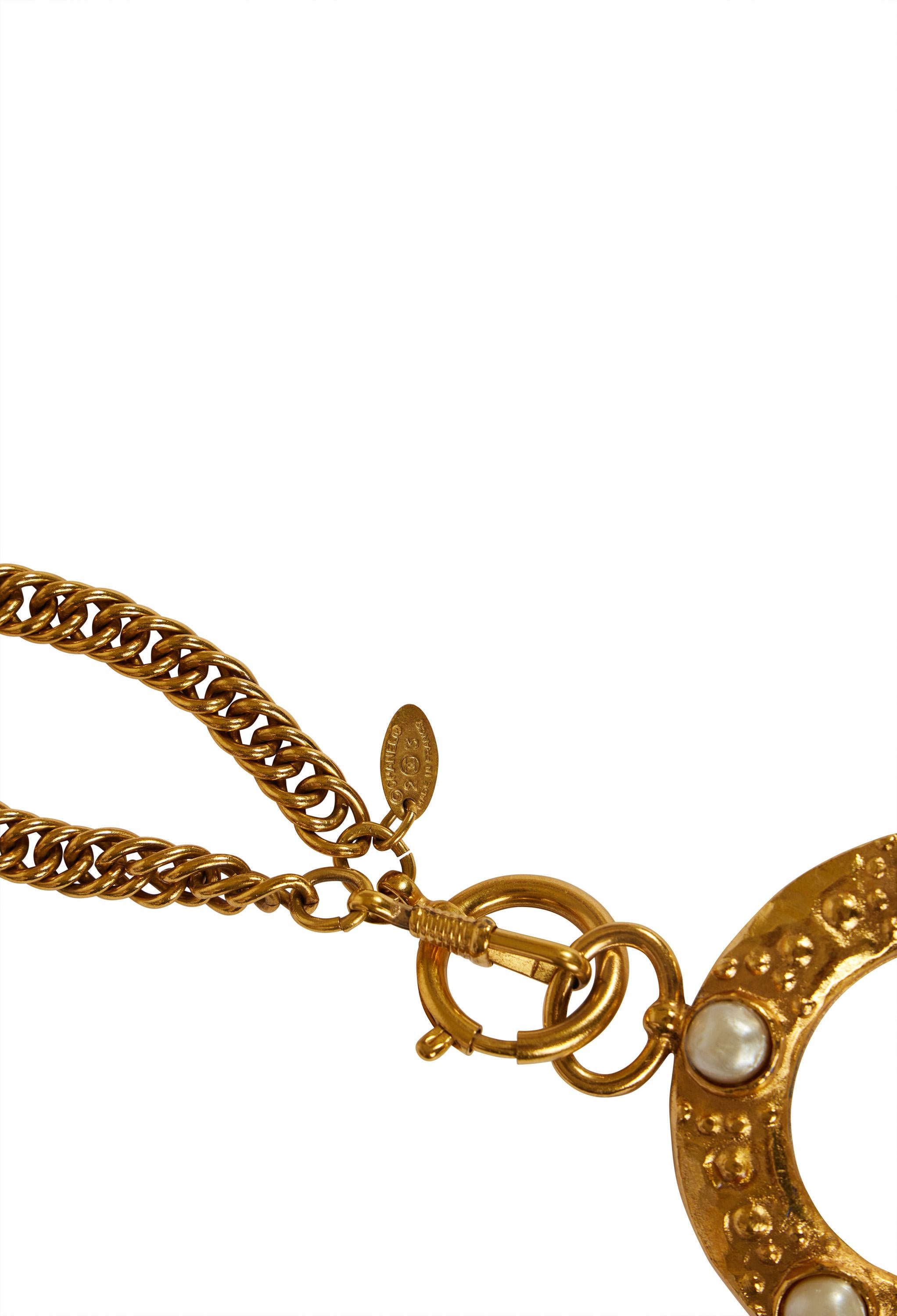 Vintage 1980's Vintage Chanel Seltene Perlen Vergrößerung Halskette im Angebot 1