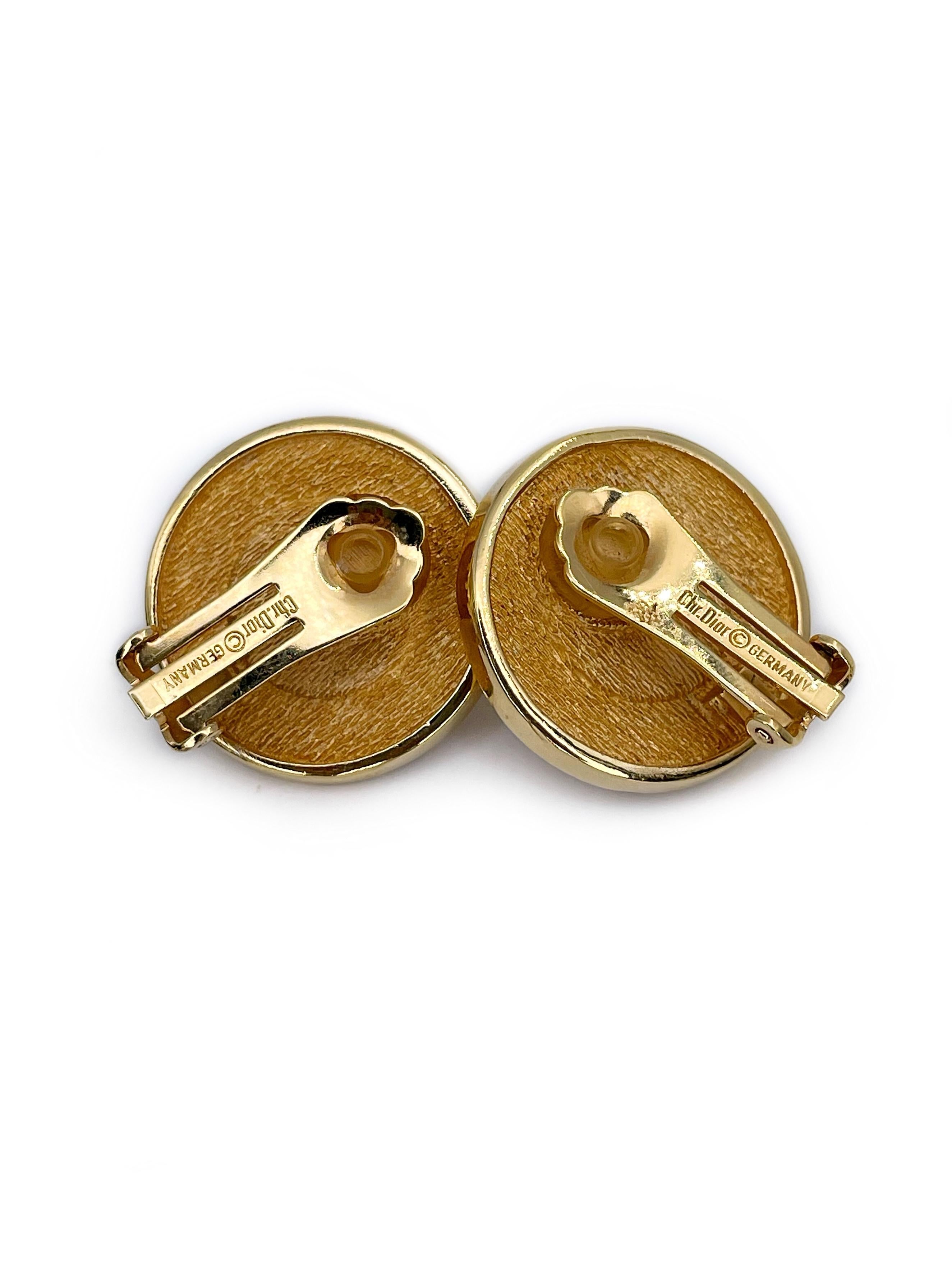 dior cd earrings pearl