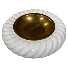 1980s Vintage Decorative Porcelain Ashtray by Tommaso Barbi