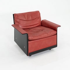 Sillón Vintage de los años 80 Dieter Rams para Vitsoe 620 de cuero rojo y negro