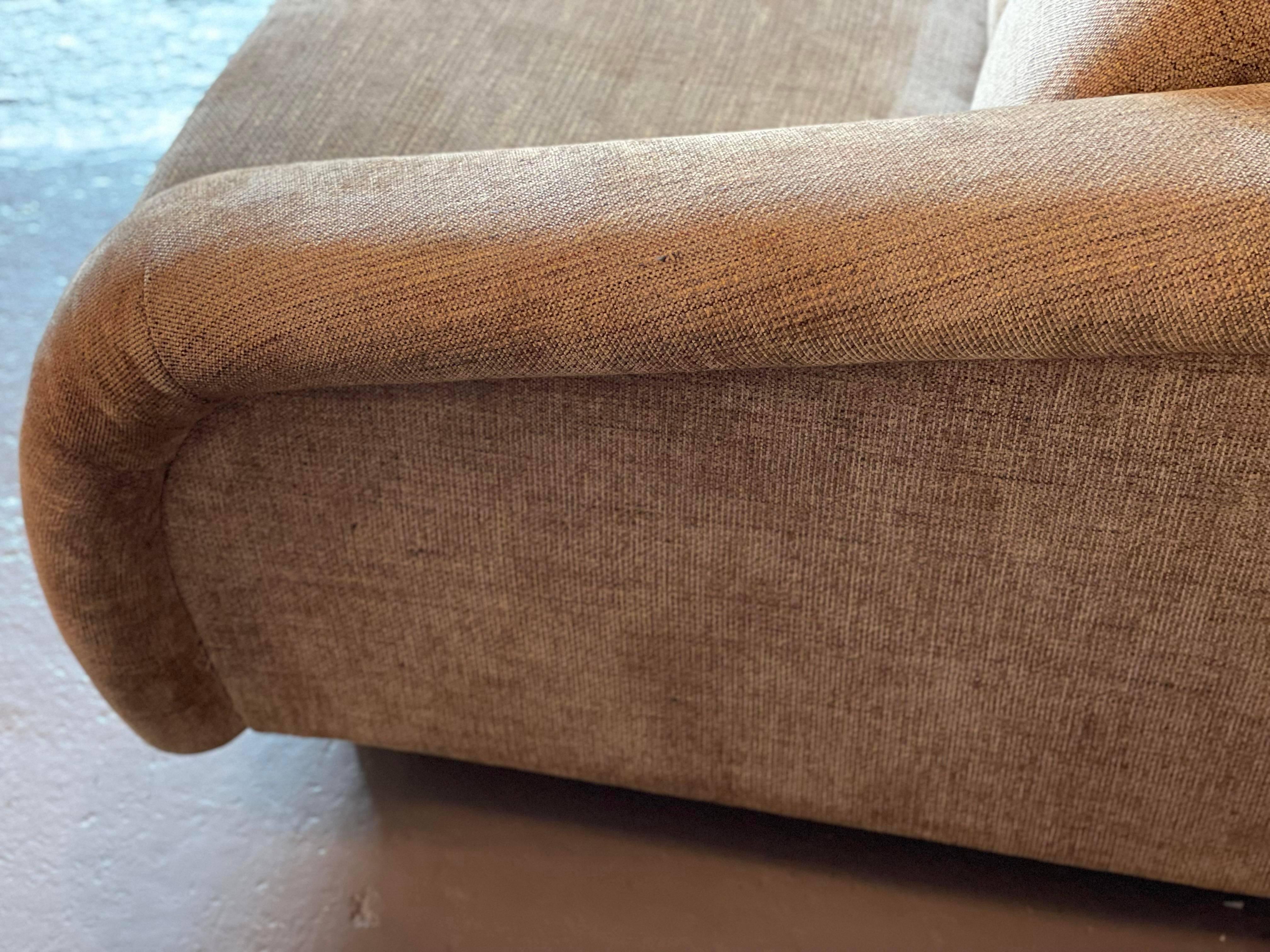 Post-Modern 1980s Vintage Directional Sofa in Tan Upholstery