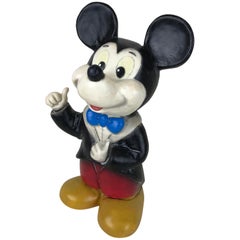 1980s Vintage Disney Mickey Mouse Plastic Nightlight by Heico Made in Germany