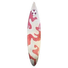 1980s Vintage Gerry Lopez camouflage surfboard