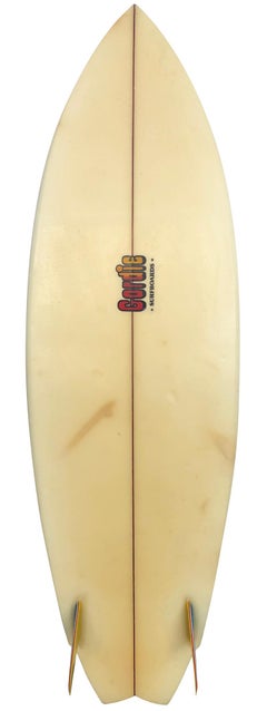 1980s Vintage Gordie Surfboards Twin Fin Fish Short Board