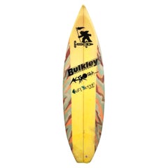 1980s Vintage Gotcha Team Rider Surfboard by Brian Bulkley