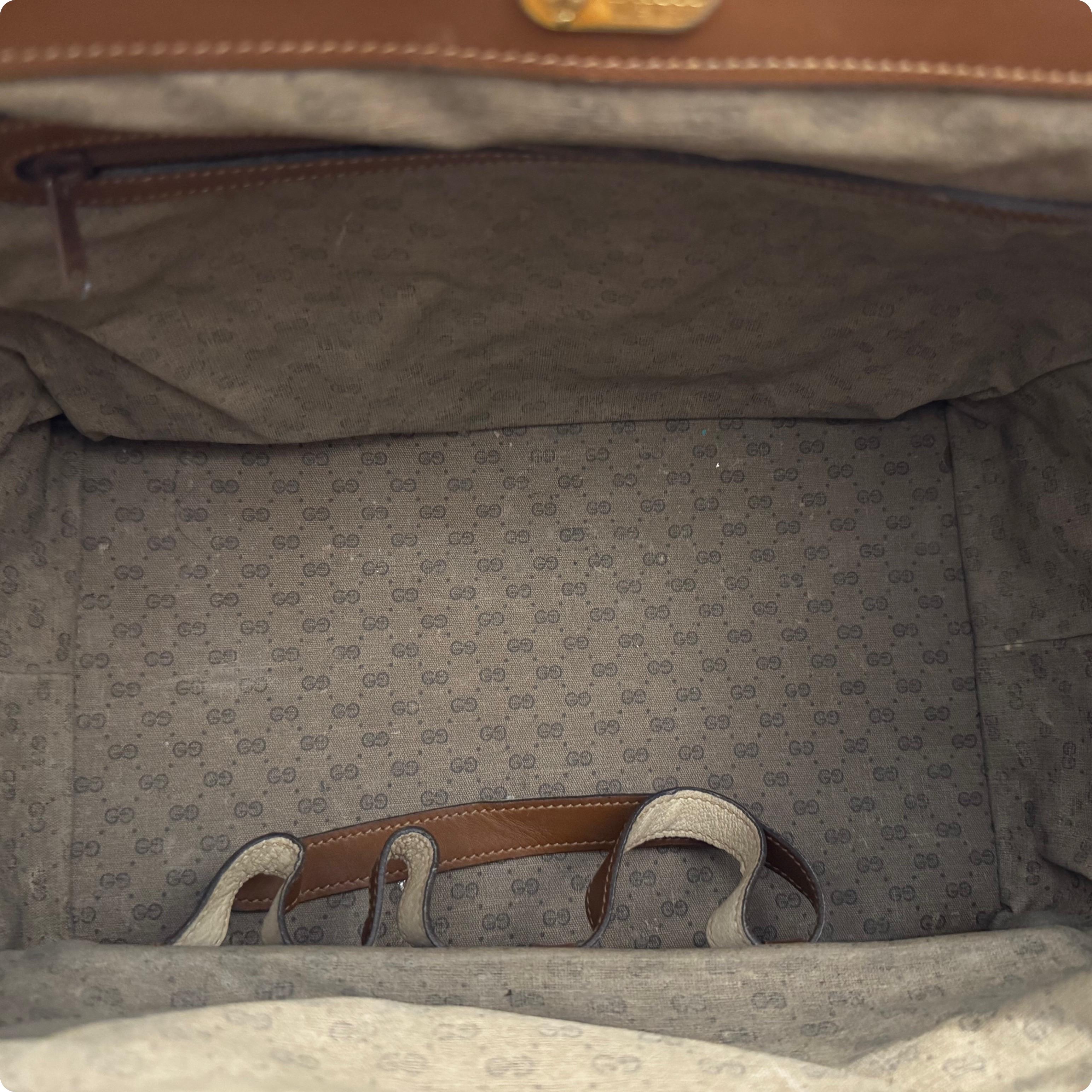 1980s Vintage GUCCI Floral Canvas Vanity Train Case 8