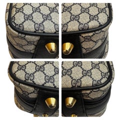 Vintage By 1980 GG Monogram Canvas Softsided Suitcase 50 Unisex Navy