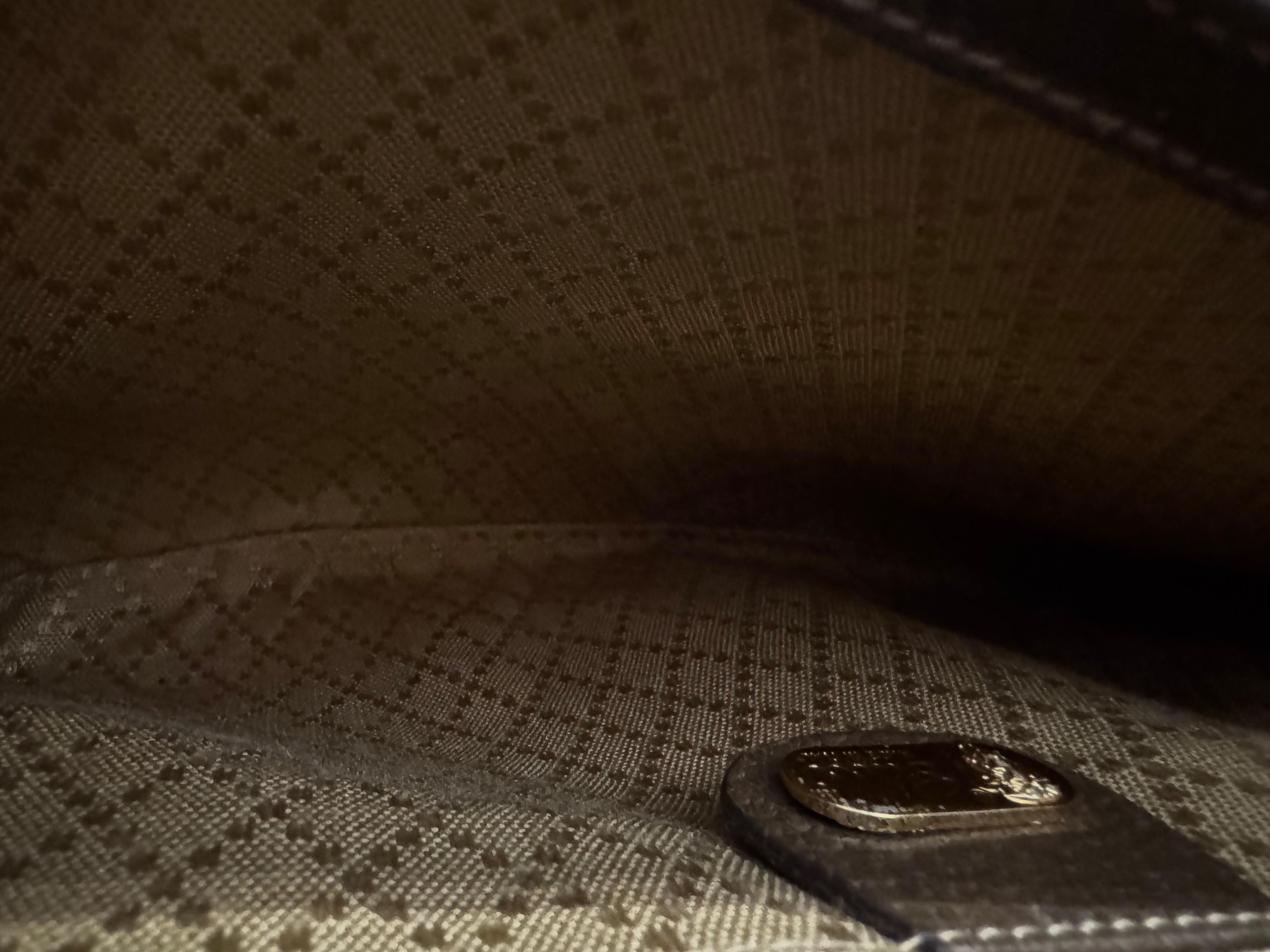 1980s Vintage GUCCI Web Camera Bag Pigskin Leather Brown In Good Condition In Bangkok, TH