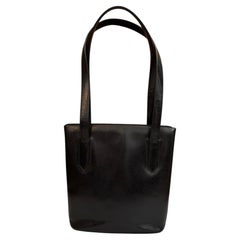 1980s Vintage GUCCI Shoulder Bag Pigskin Leather Black