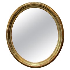 1980s Vintage Italian Round Wall Mirror