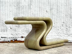 1980s Vintage Lacquered S Formation Console Table