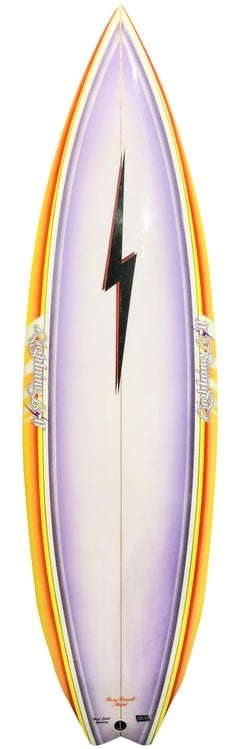 1980's Retro Lightning Bolt Rory Russell model surfboard