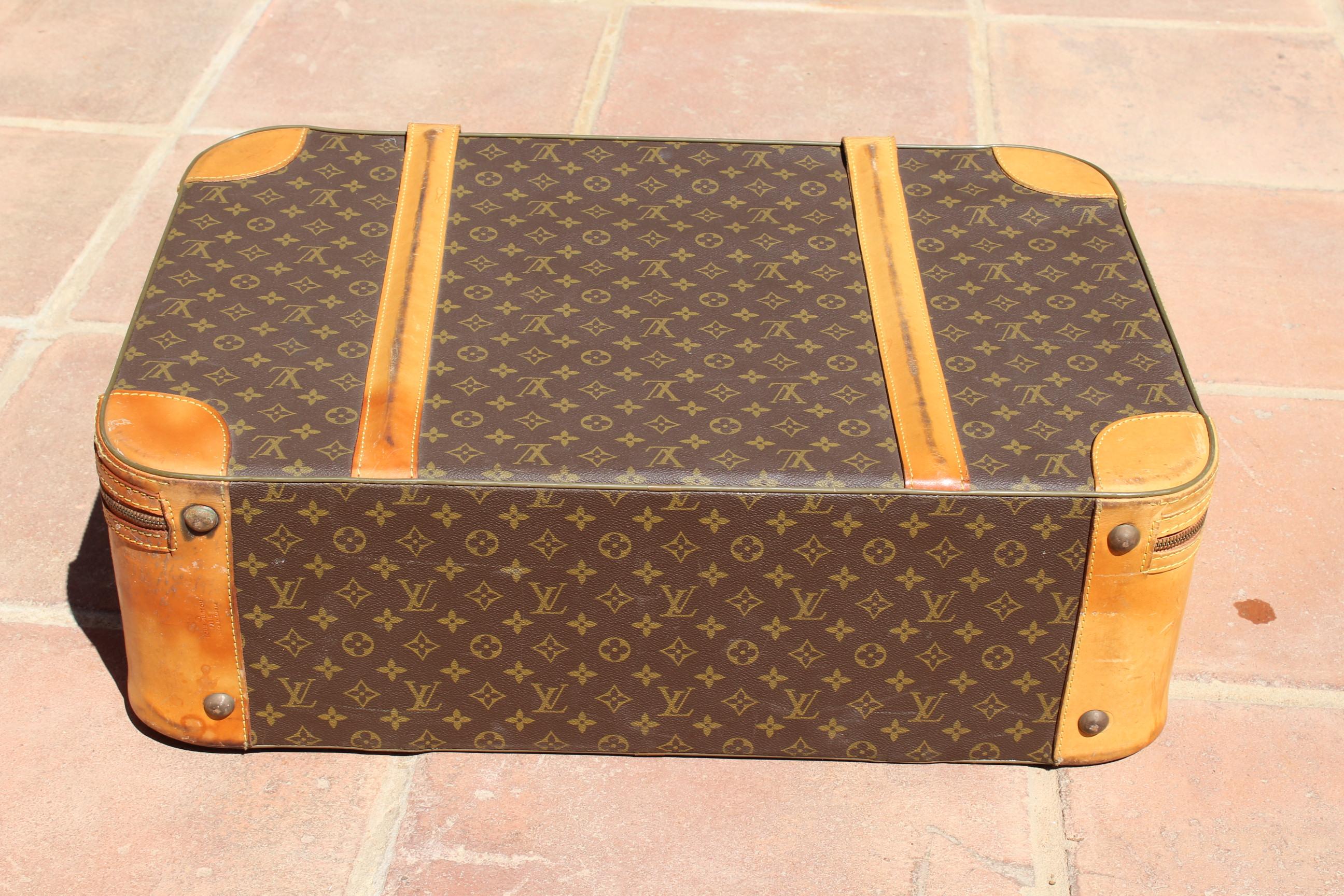 French 1980s Vintage Louis Vuitton Suitcase For Sale