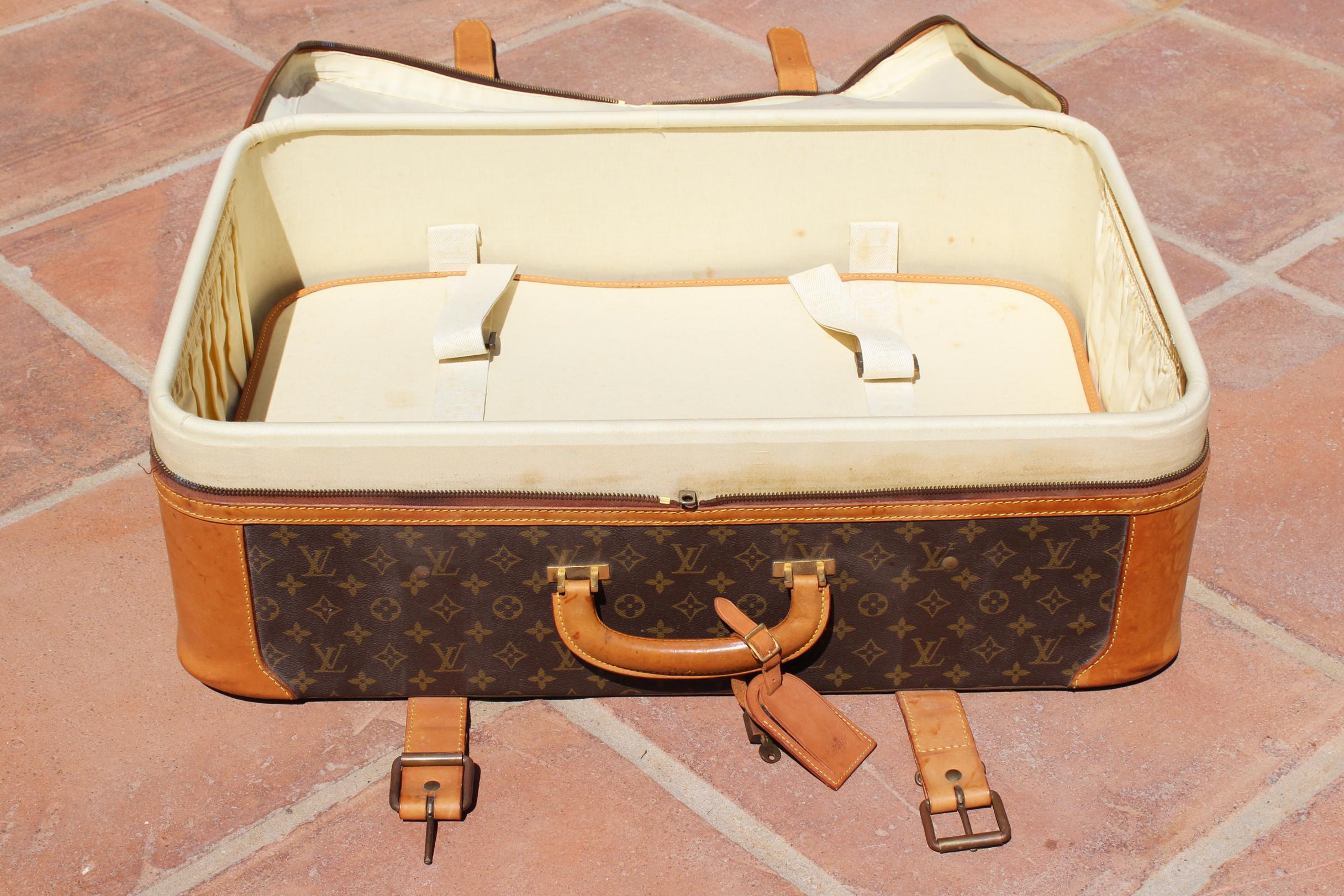 Late 20th Century 1980s Vintage Louis Vuitton Suitcase For Sale