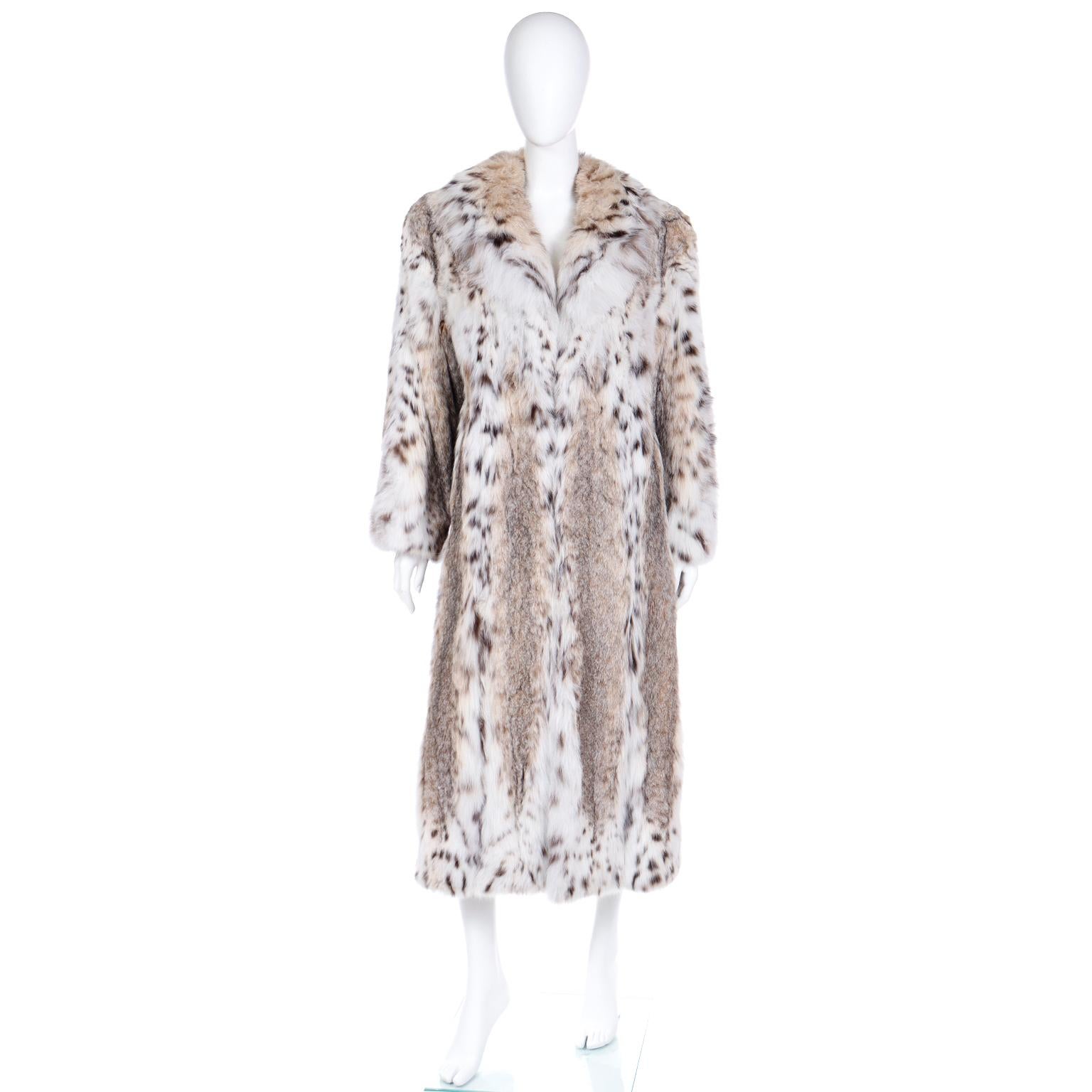 This gorgeous vintage Lynx fur coat comes from a woman who had incredible vintage designer clothing from the 1970's and 1980's. We purchased her estate of clothing and have loved selling every piece because each one was so special!
This beautiful