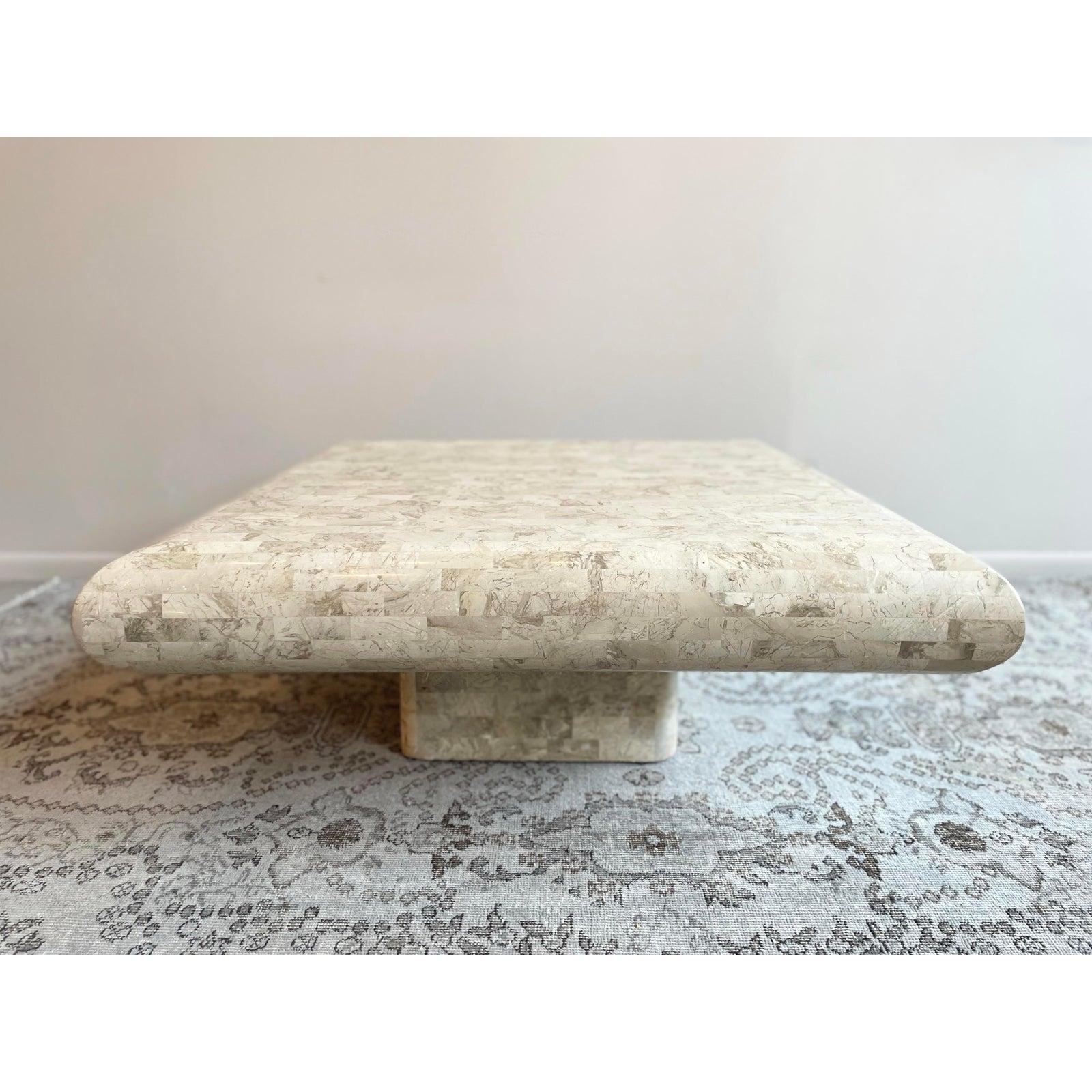 1980er Jahre Vintage Maitland Smith Mosaikstein-Couchtisch Postmodern (Ende des 20. Jahrhunderts) im Angebot