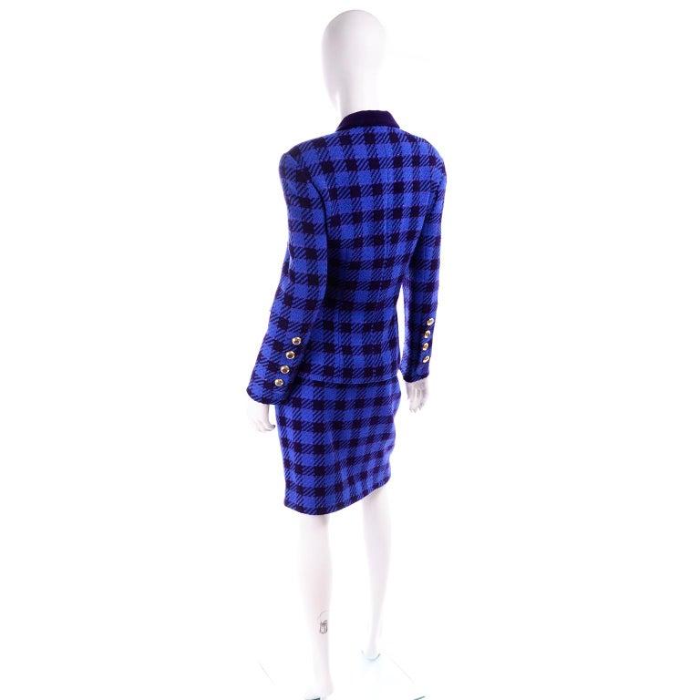 Ensemble Vintage Escada Margaretha Ley Jupe Et Veste Années 80 - Taille UK 12 (FR 40), Coton, Motifs Fleuris Colorés