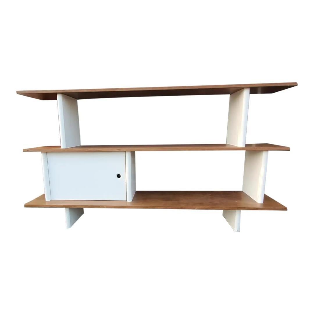 1980s Vintage Modular Bookshelf Unit Manner of Charlotte Perriand and Pierre Jea For Sale 7